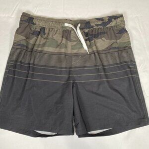 Valor Collective Camo Drawstring Travel L Polyester Blend Multicolor Short